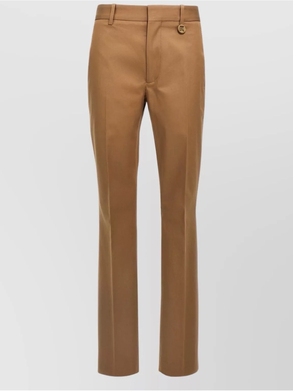 Burberry Camel Straight-Leg Dress Pants